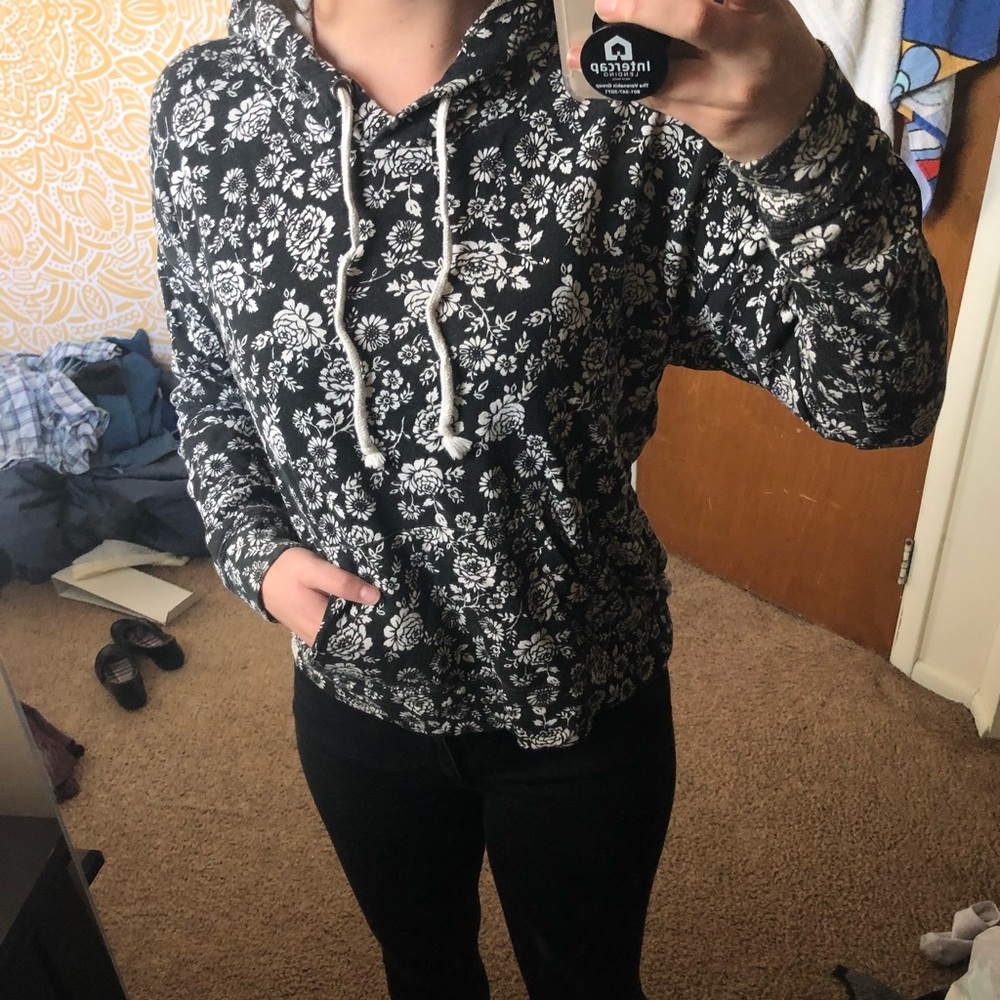PacSun LA Hearts floral hoodie